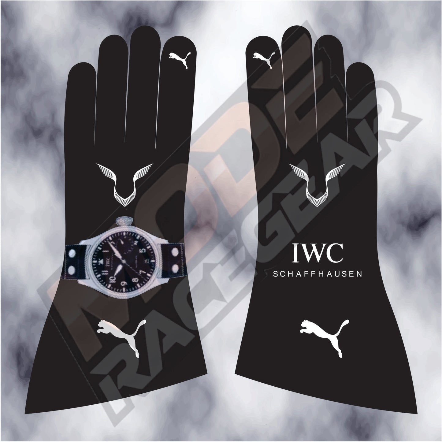 Lewis Hamilton 2020 Puma Black Racing F1 Gloves