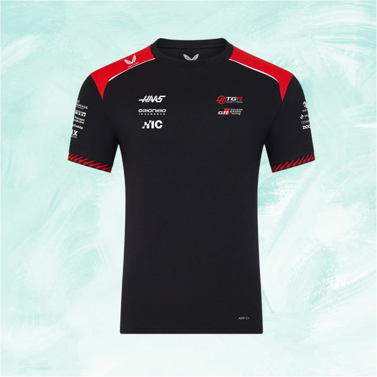 Black Castore Haas F1 Team 2026 T-Shirt