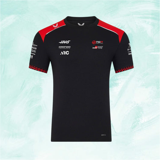 Black Castore Haas F1 Team 2026 T-Shirt