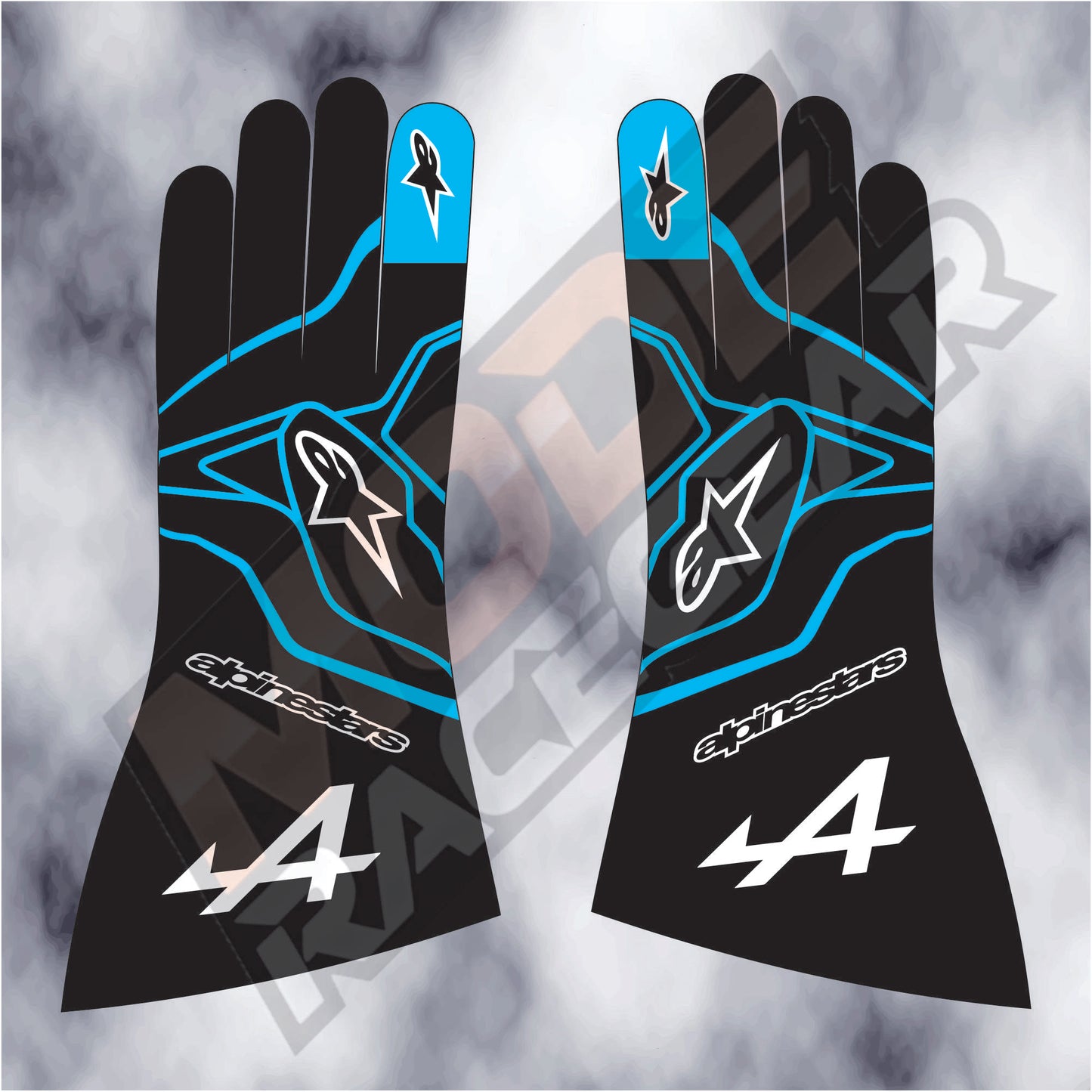 Esteban Ocon 2021 Alpinestars F1 Gloves