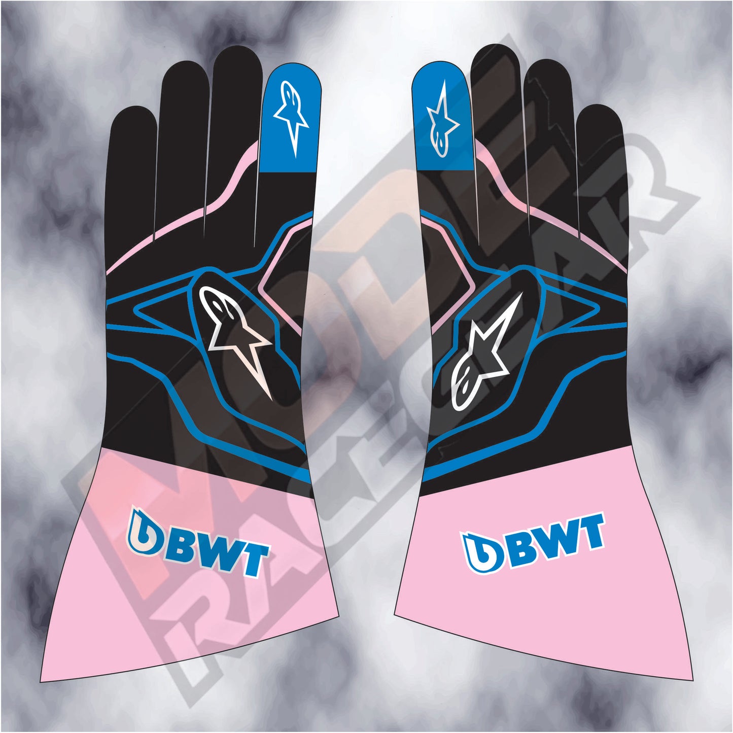 Esteban Ocon 2023 BWT Alpinestars F1 Gloves