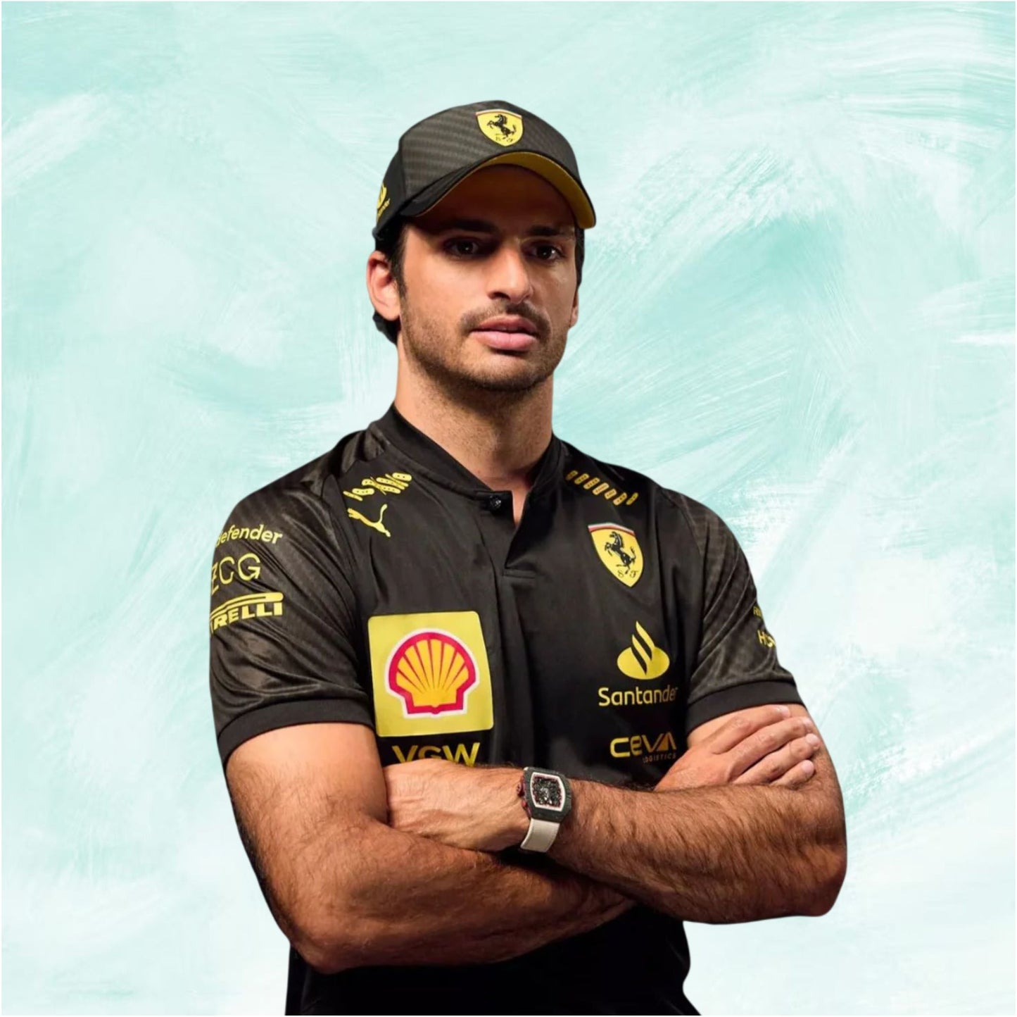 Carlos Sainz Scuderia Ferrari Monza GP Team T-Shirt