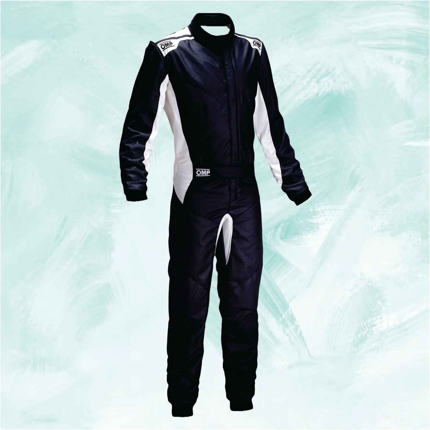 OMP ONE S FIA Nomex black kart racing suit