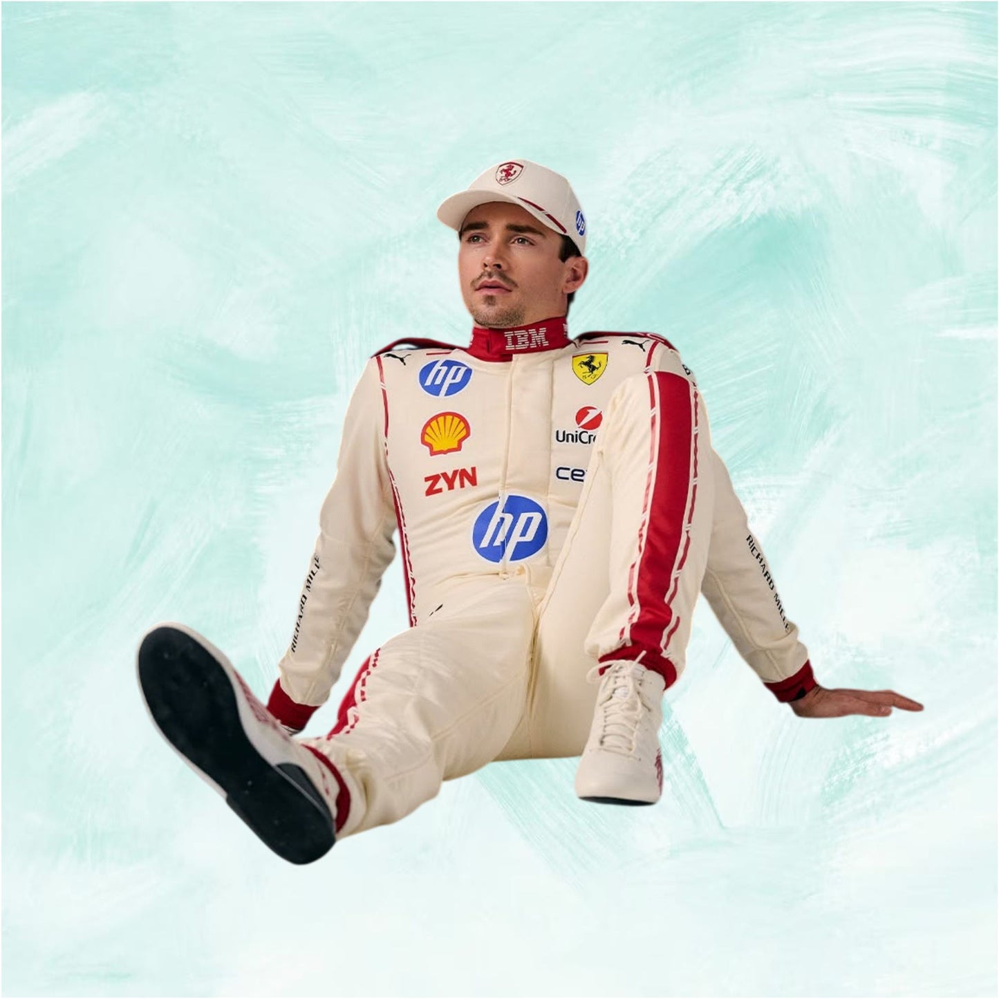 Charles Leclerc 2026 Ferrari Racing Suit Monaco Grand Prix