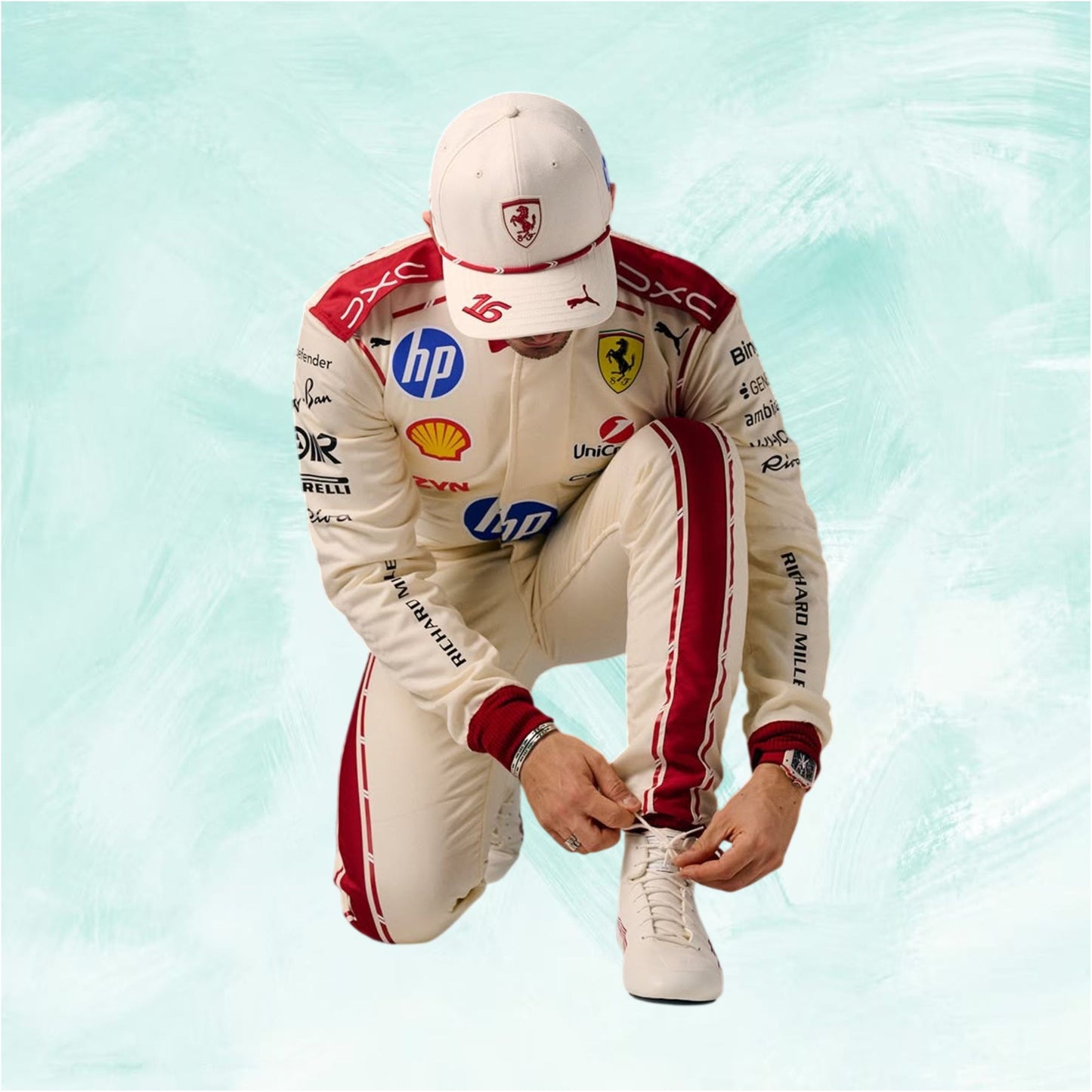 Charles Leclerc 2026 Ferrari Racing Suit Monaco Grand Prix