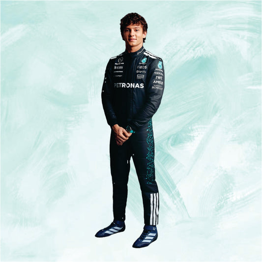 Andrea Kimi Antonelli 2025 Mercedes f1 suit