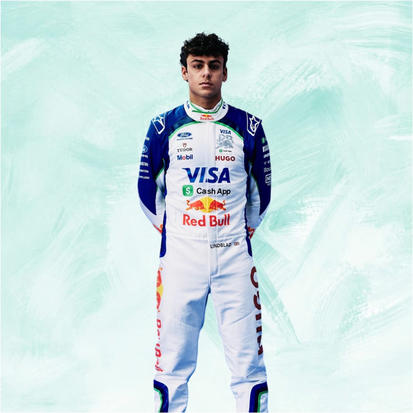 Arvid Lindblad 2026 Visa Cash App F1 Racing Suit