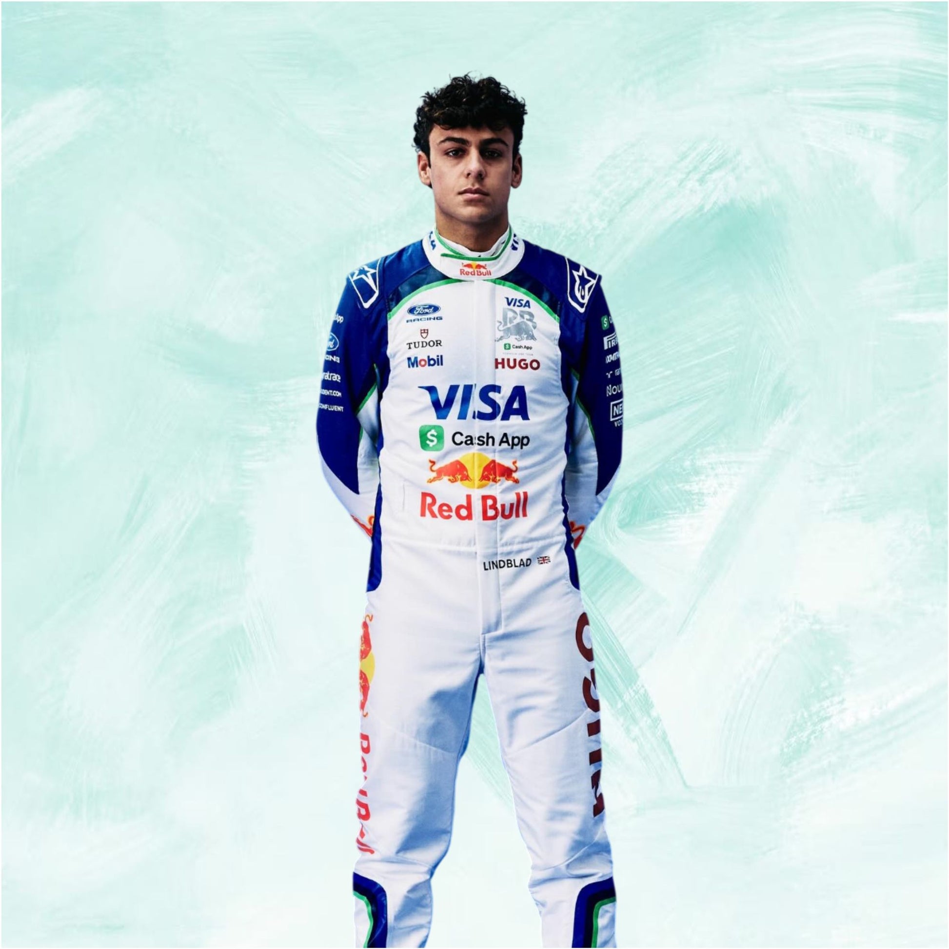 Arvid Lindblad 2026 Visa Cash App F1 Racing Suit