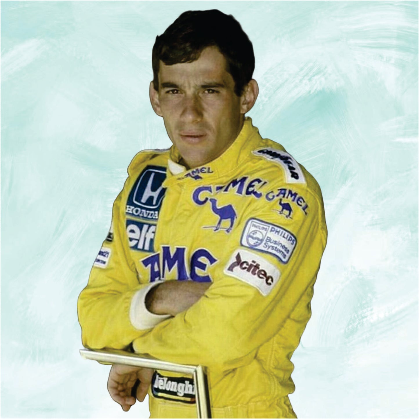 Ayrton Senna 1987 Camel Embroidery Monaco GP f1 race suit