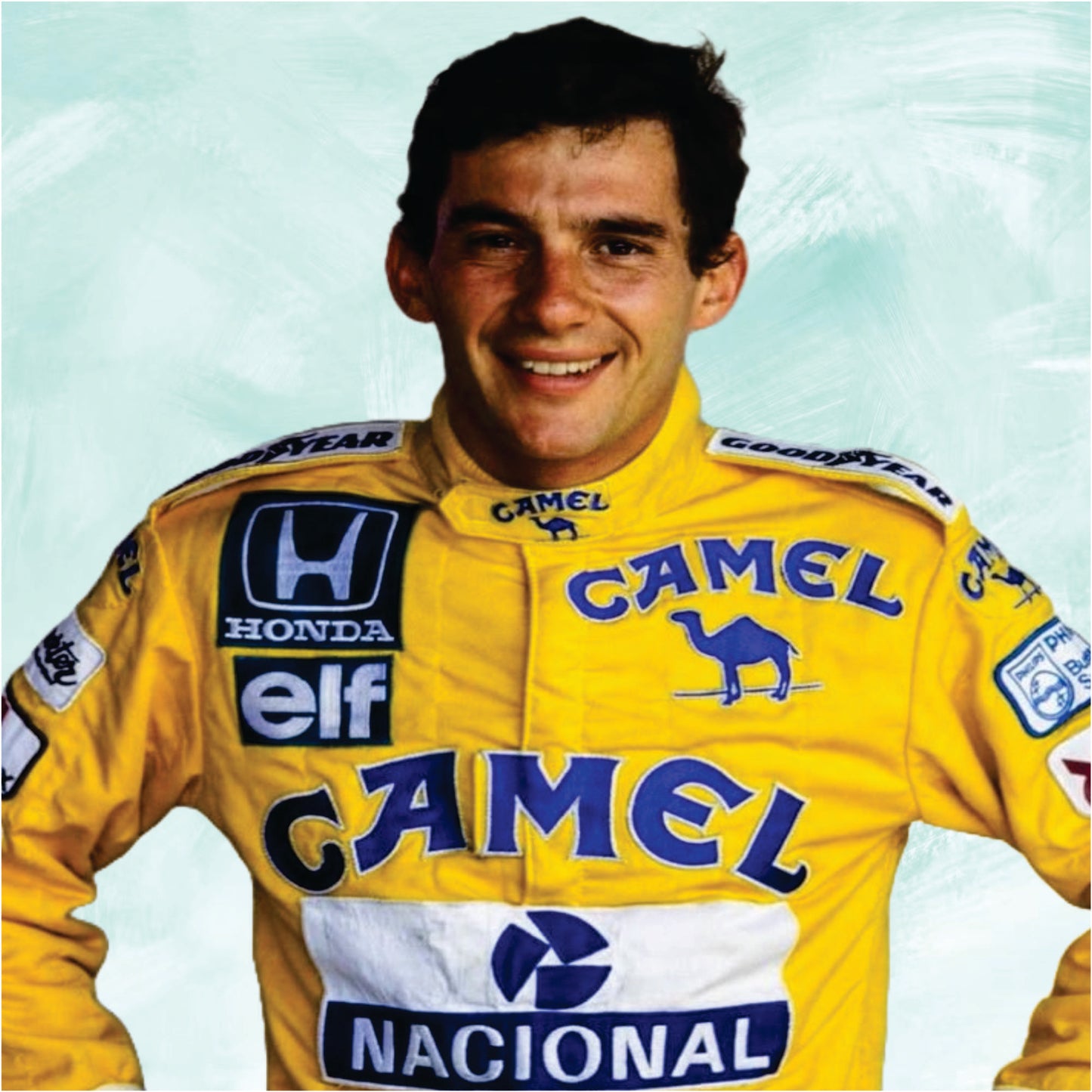 Ayrton Senna 1987 Camel Embroidery Monaco GP f1 race suit