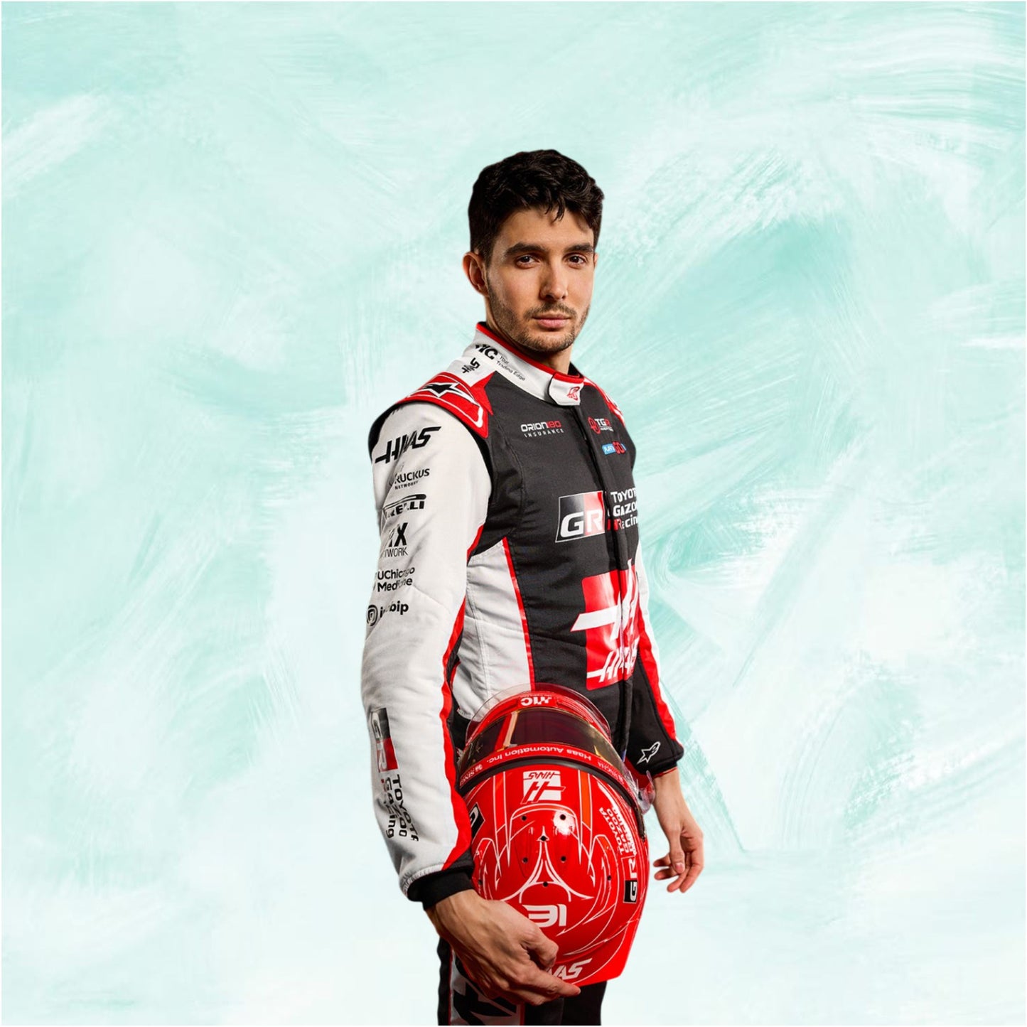 Esteban Ocon New 2026 Haas F1 Race Suit