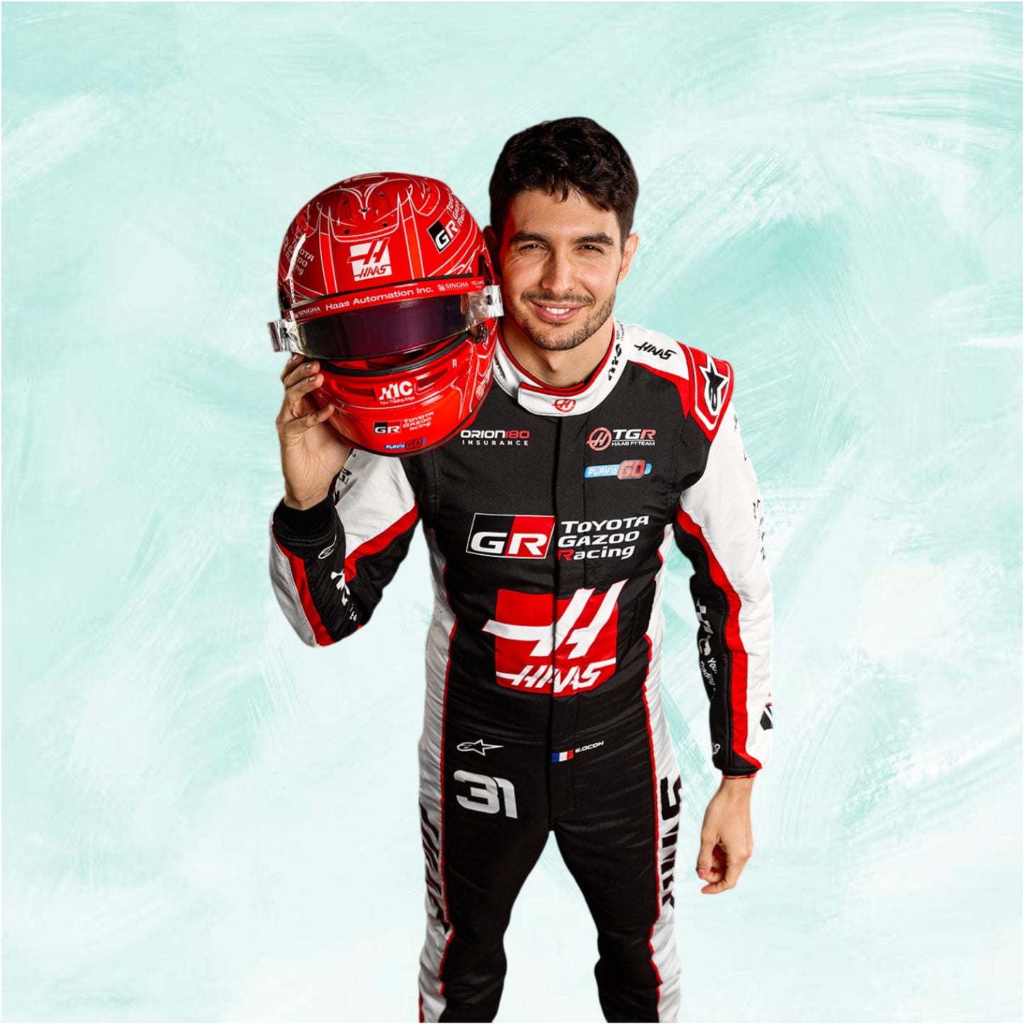 Esteban Ocon New 2026 Haas F1 Race Suit