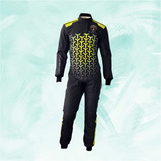 Lamborghini Overall OMP Go Kart Racing Suit