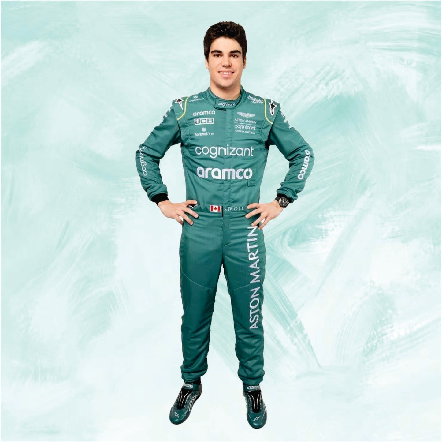 Lance Stroll 2023 Aston Martin f1 race suit