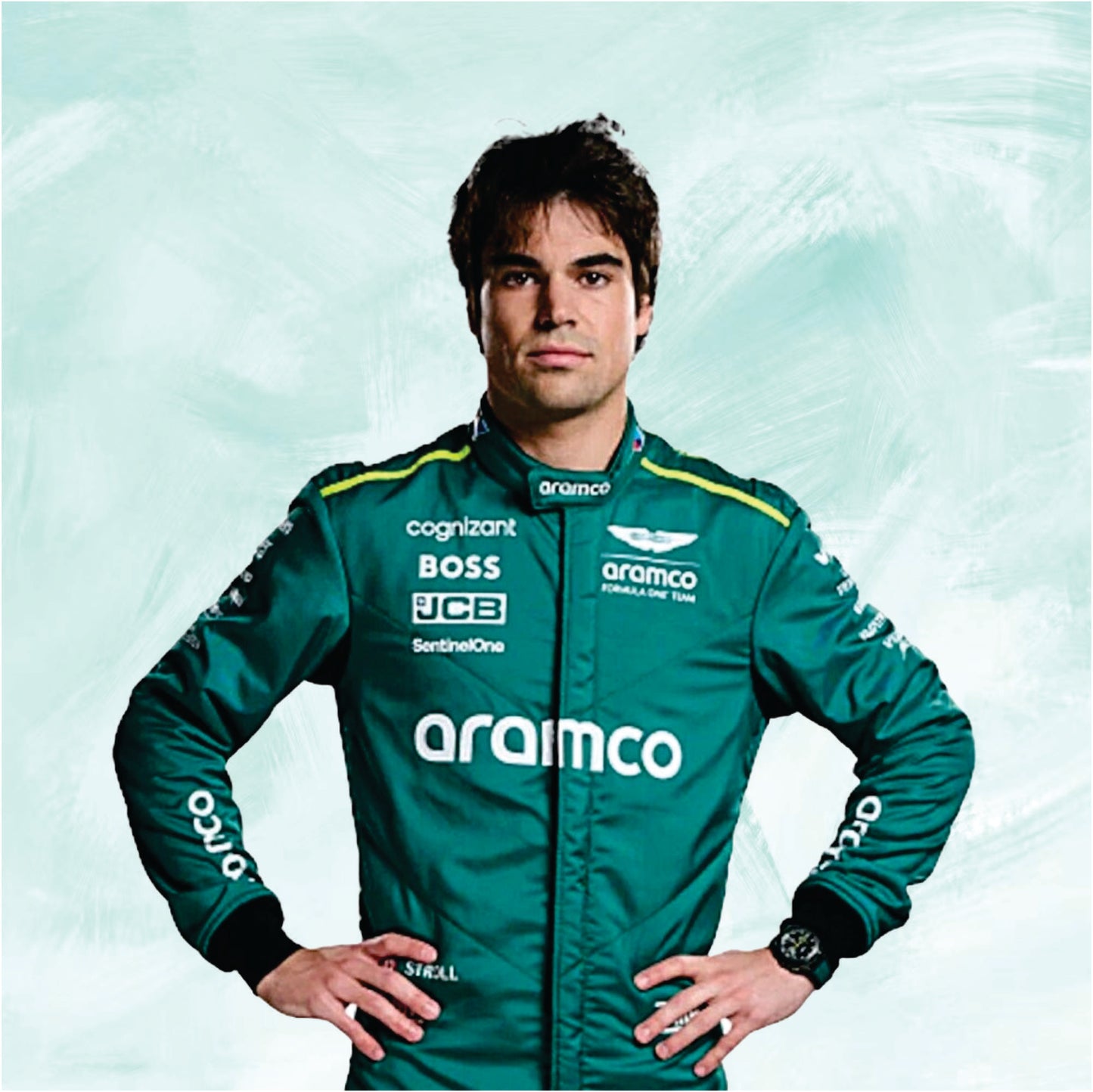 Lance Stroll 2024 Aston Martin f1 race suit
