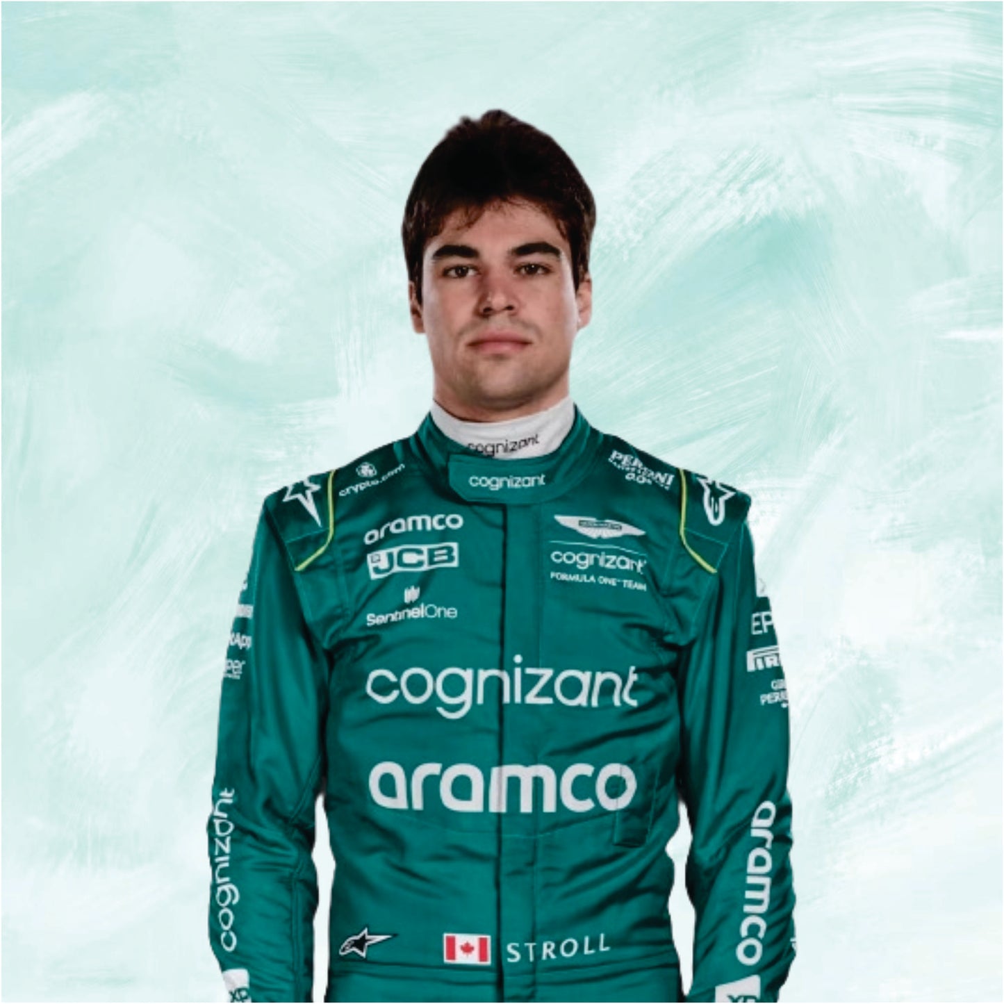 Lance Stroll 2023 Aston Martin f1 race suit