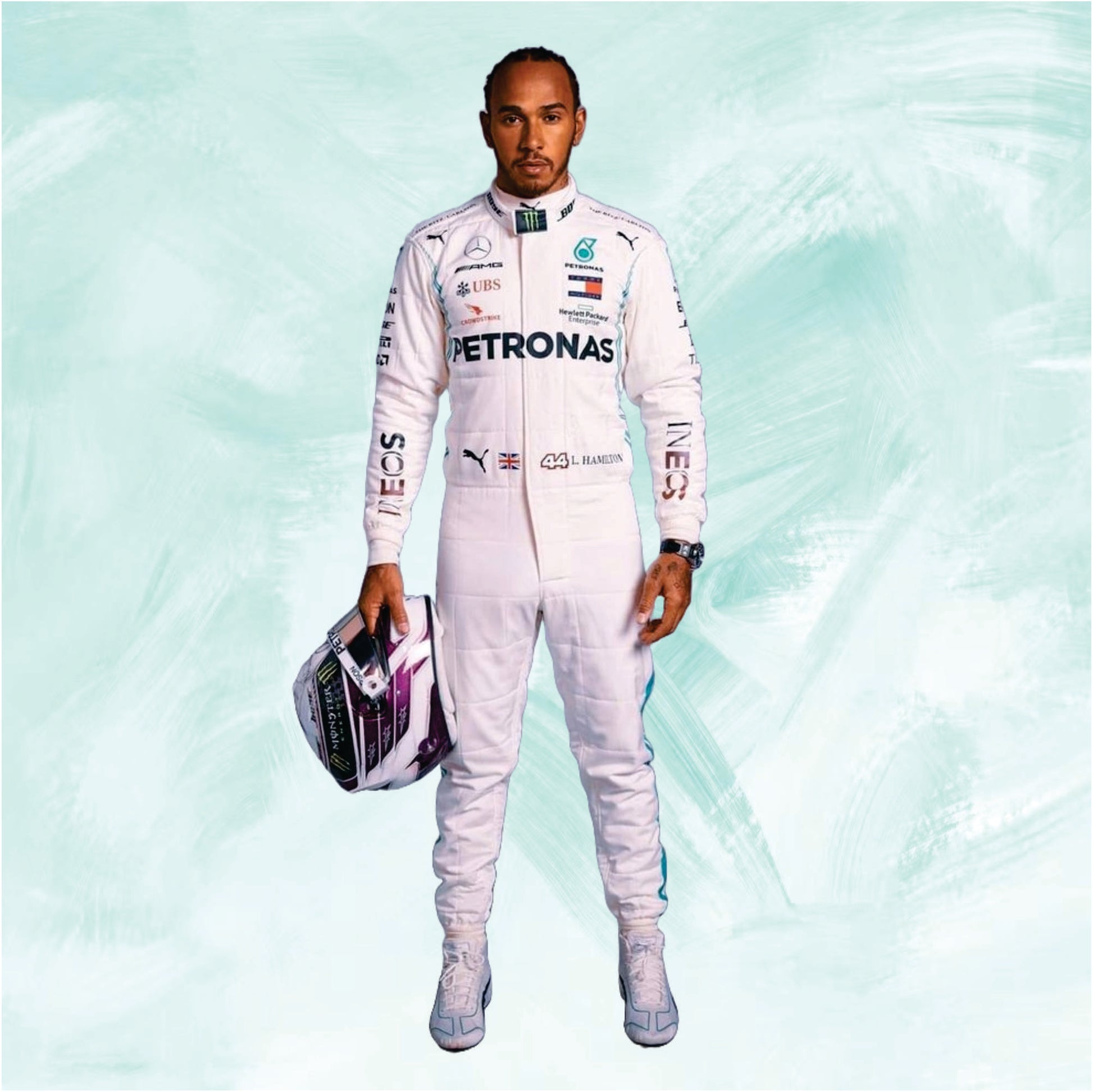 Lewis Hamilton 2017 f1 suit