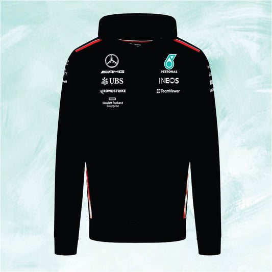 Mercedes 2023 F1 Mens Hooded Sweatshirt black