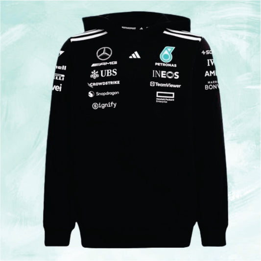 Mercedes Petronas adidas F1 2025 Hoodie Black