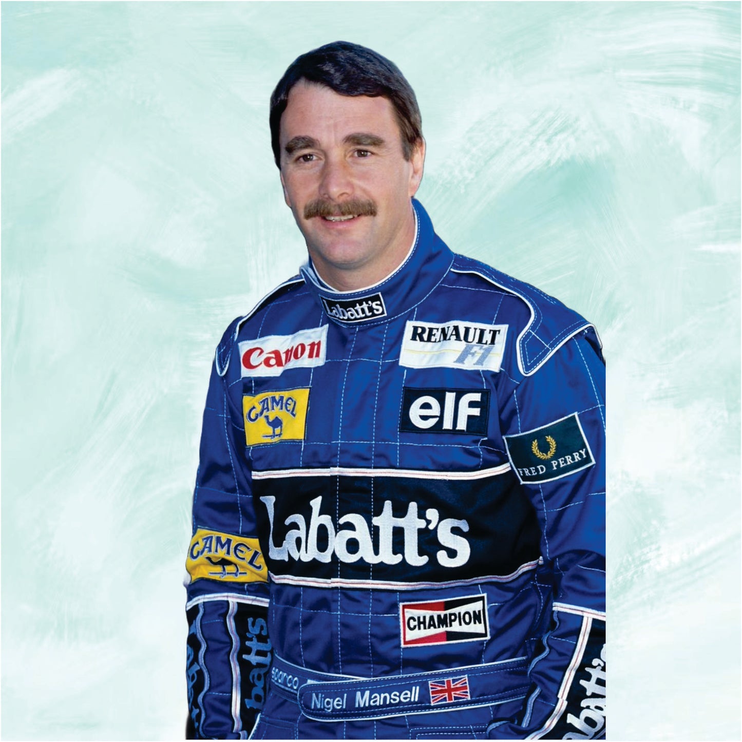 Nigel Mansell 1992 Embroidery f1 race suit