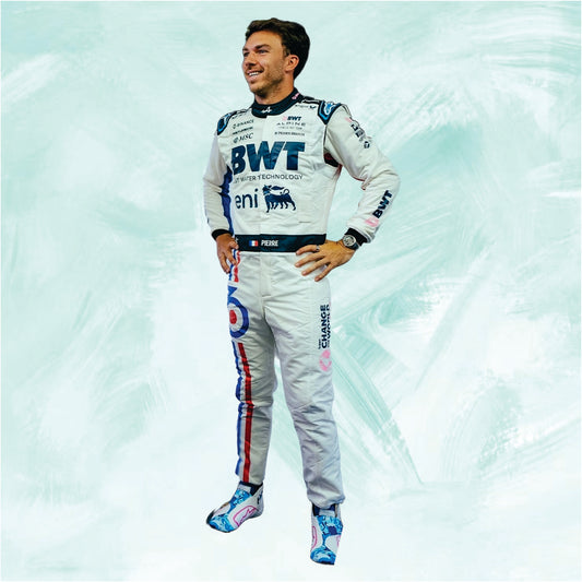 Pierre Gasly 2025 New Spanish GP BWT Alpine f1 suit