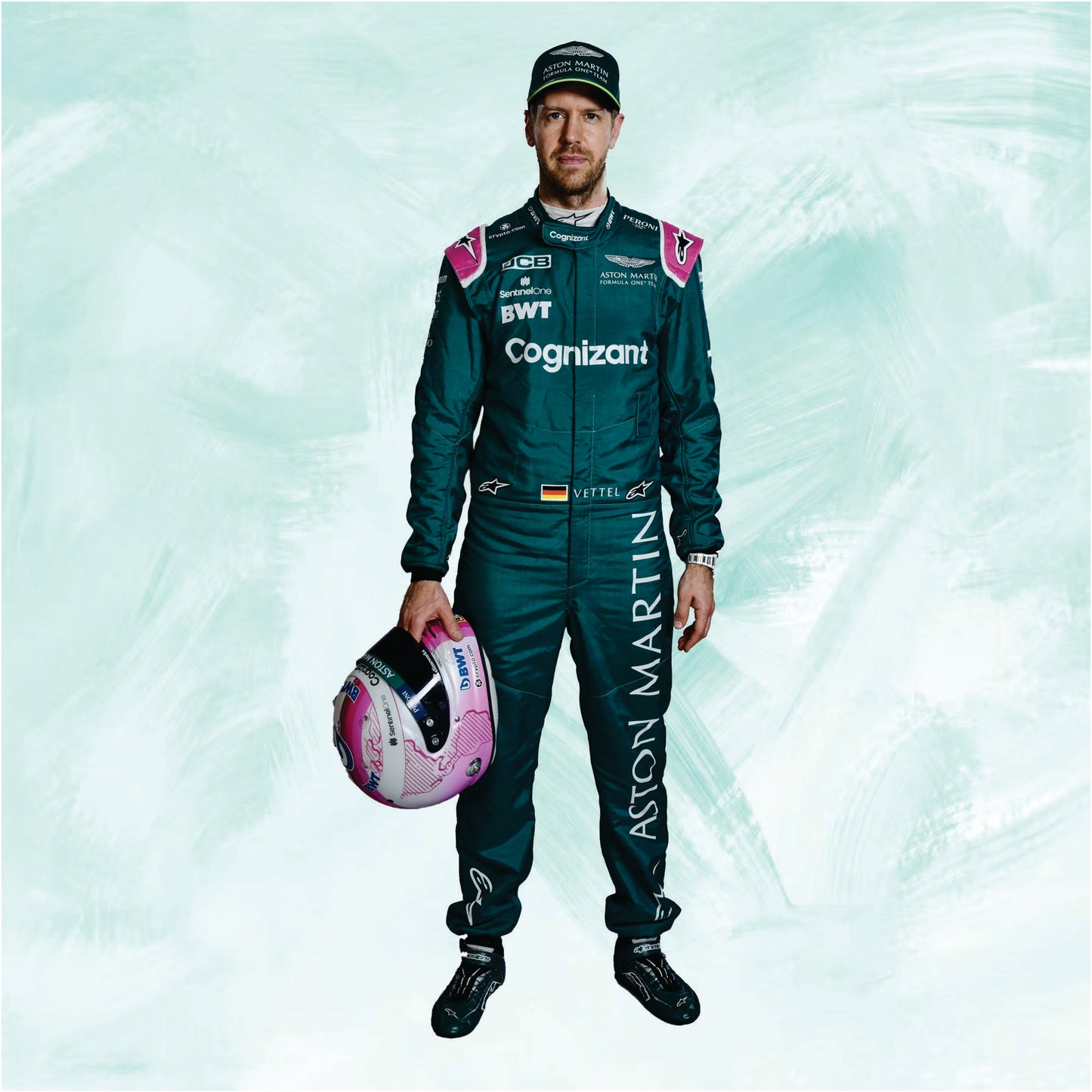 Sebastian Vettel 2021 Aston Martin f1 race suit