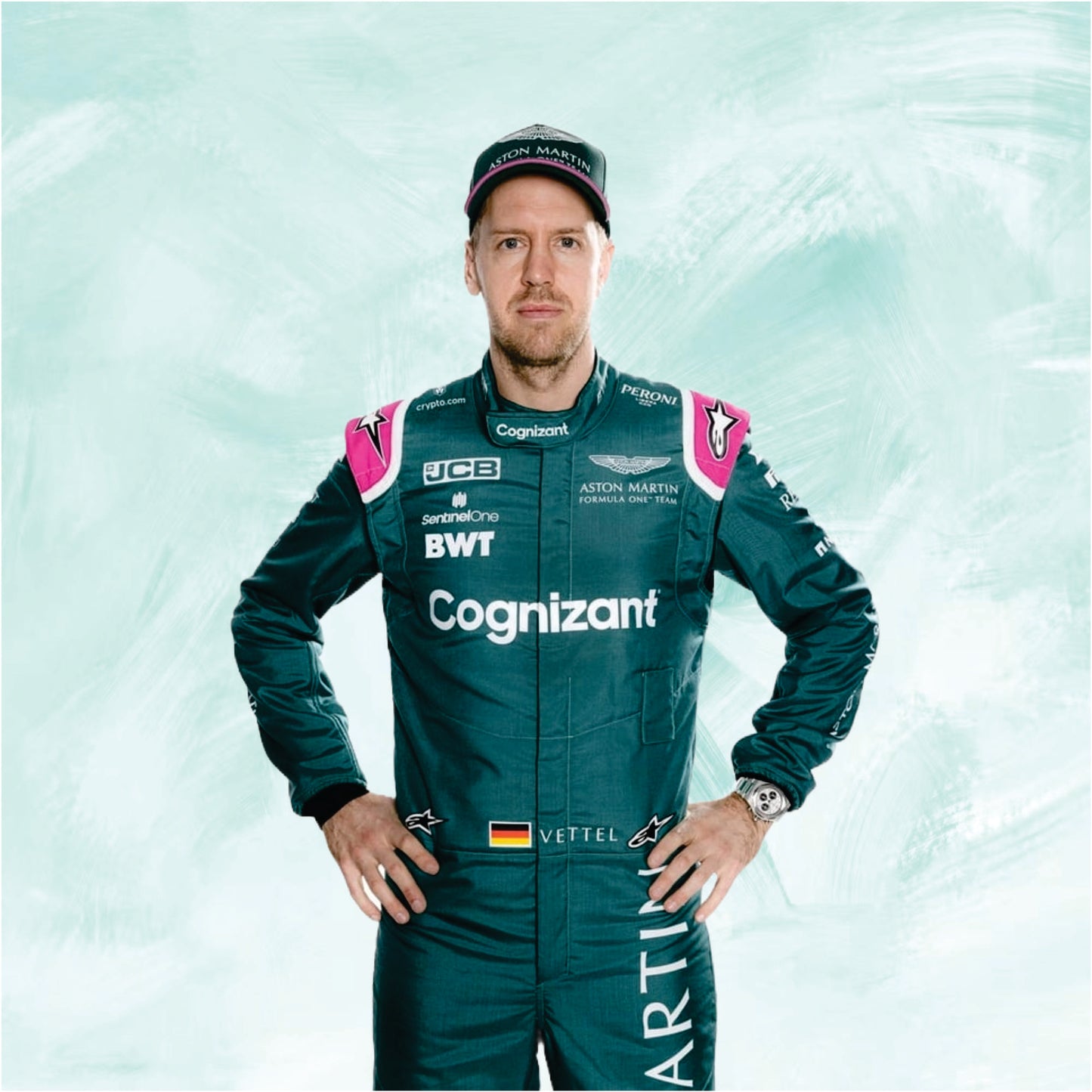 Sebastian Vettel 2021 Aston Martin f1 race suit