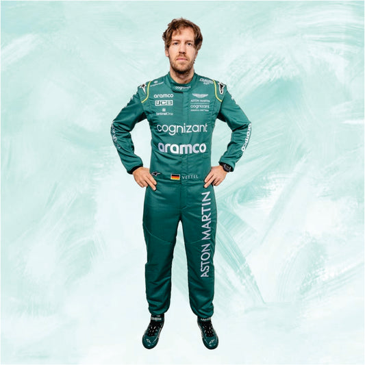 Sebastian Vettel 2022 Aston Martin f1 race suit