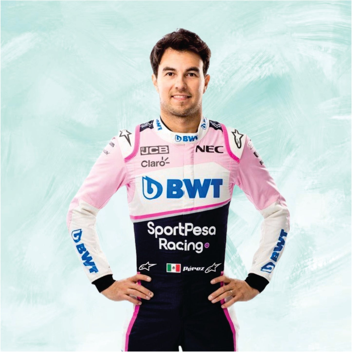 Sergio Perez 2019 Alpine f1 suit