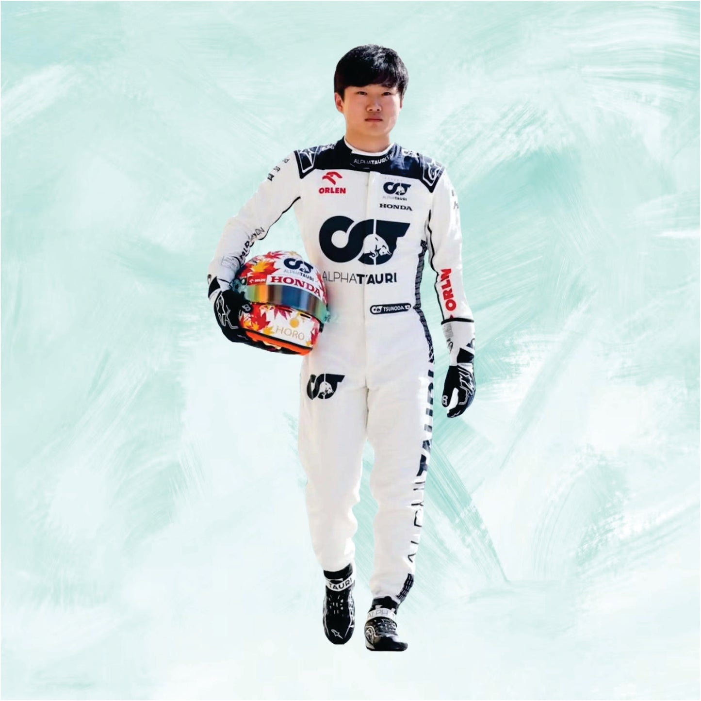 Yuki Tsunoda 2023 Alphatauri f1 suit