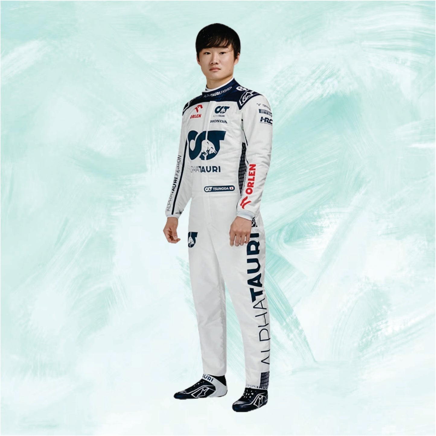 Yuki Tsunoda 2023 Alphatauri f1 suit