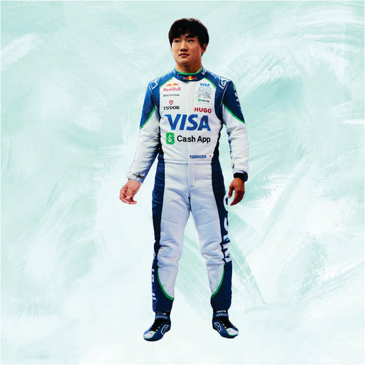 Yuki Tsunoda 2025 RB racing f1 suit