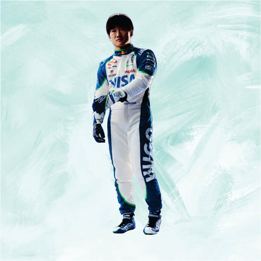 Yuki Tsunoda 2025 RB racing f1 suit