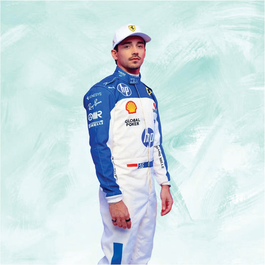 Charles Leclerc 2025 Miami Grand Prix Scuderia Ferrari HP F1 Team Replica Racing Suit