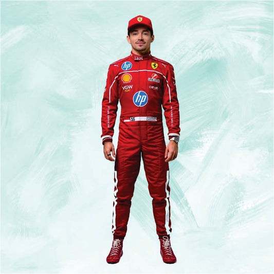 Charles Leclerc 2025 Scuderia Ferrari HP F1 Team Replica Racing Suit