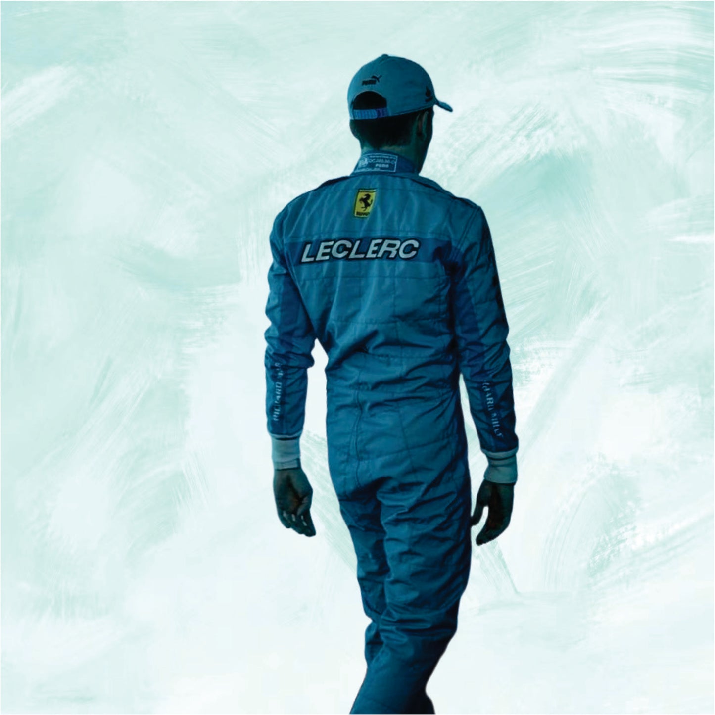 Charles Leclerc 2024 F1 Miami GP Race suit Scuderia Ferrari