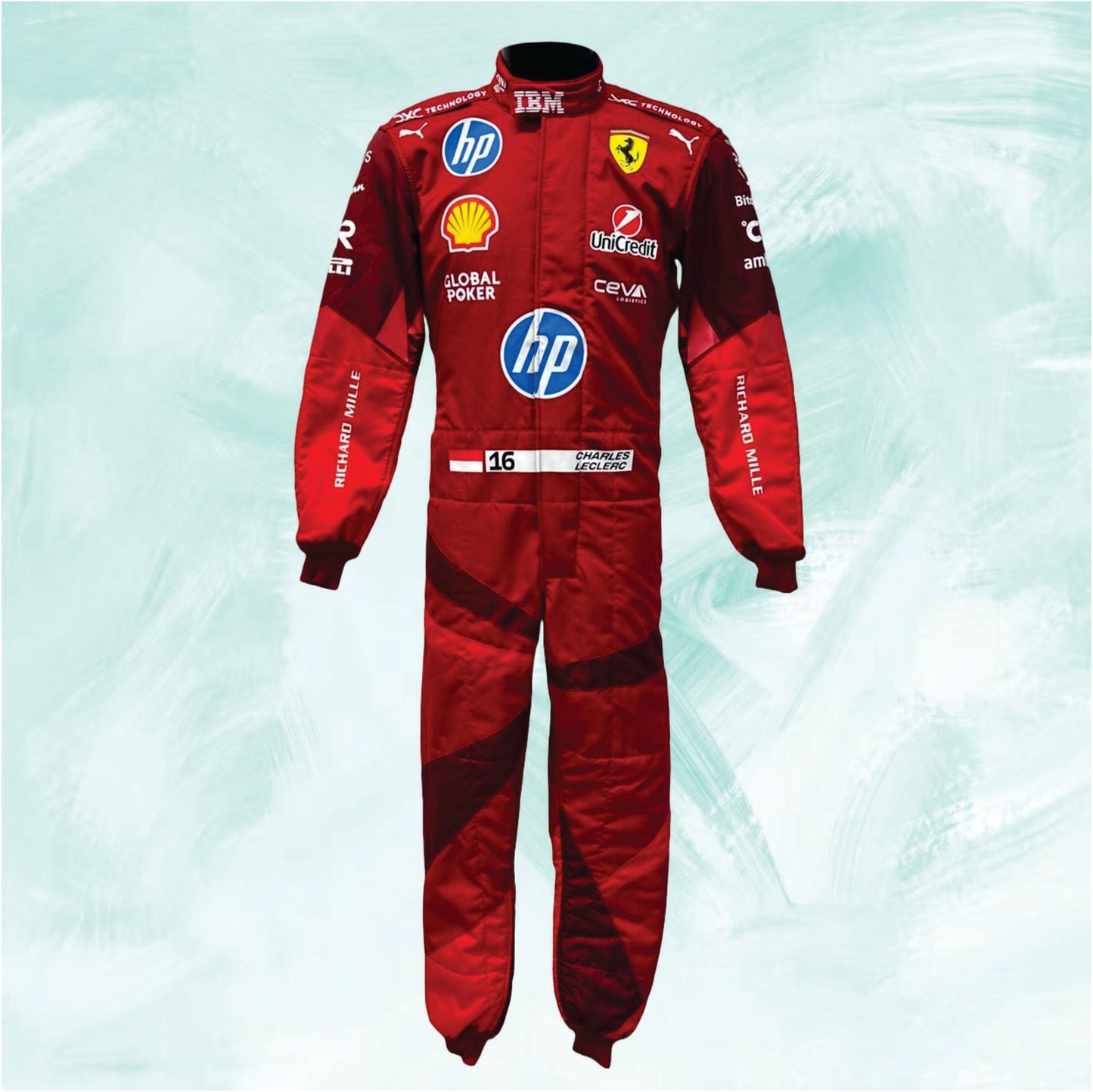 Charles Leclerc 2025 Ferrari HP Las Vegas F1 Race Suit