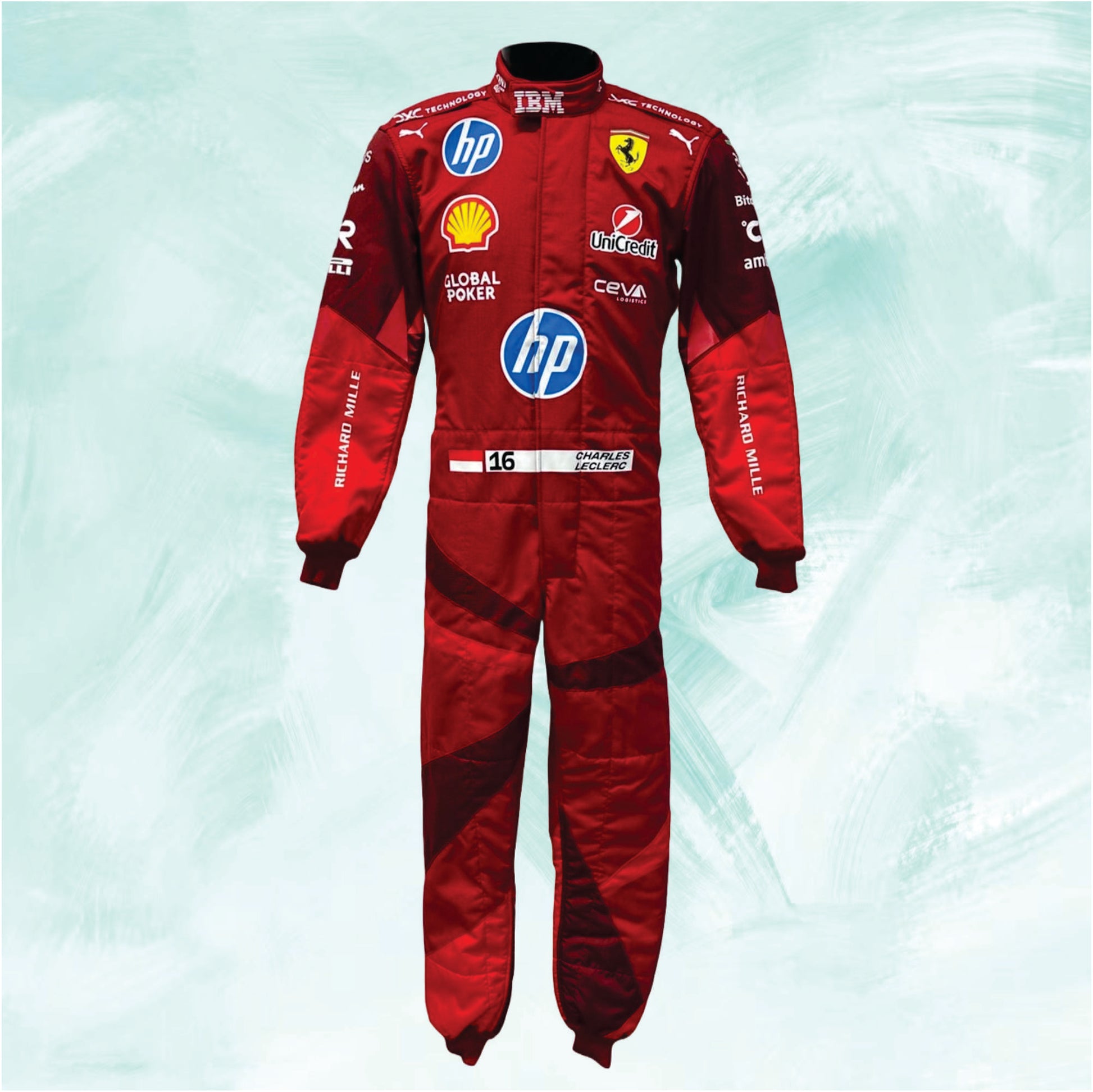 Charles Leclerc 2025 Ferrari HP Las Vegas F1 Race Suit