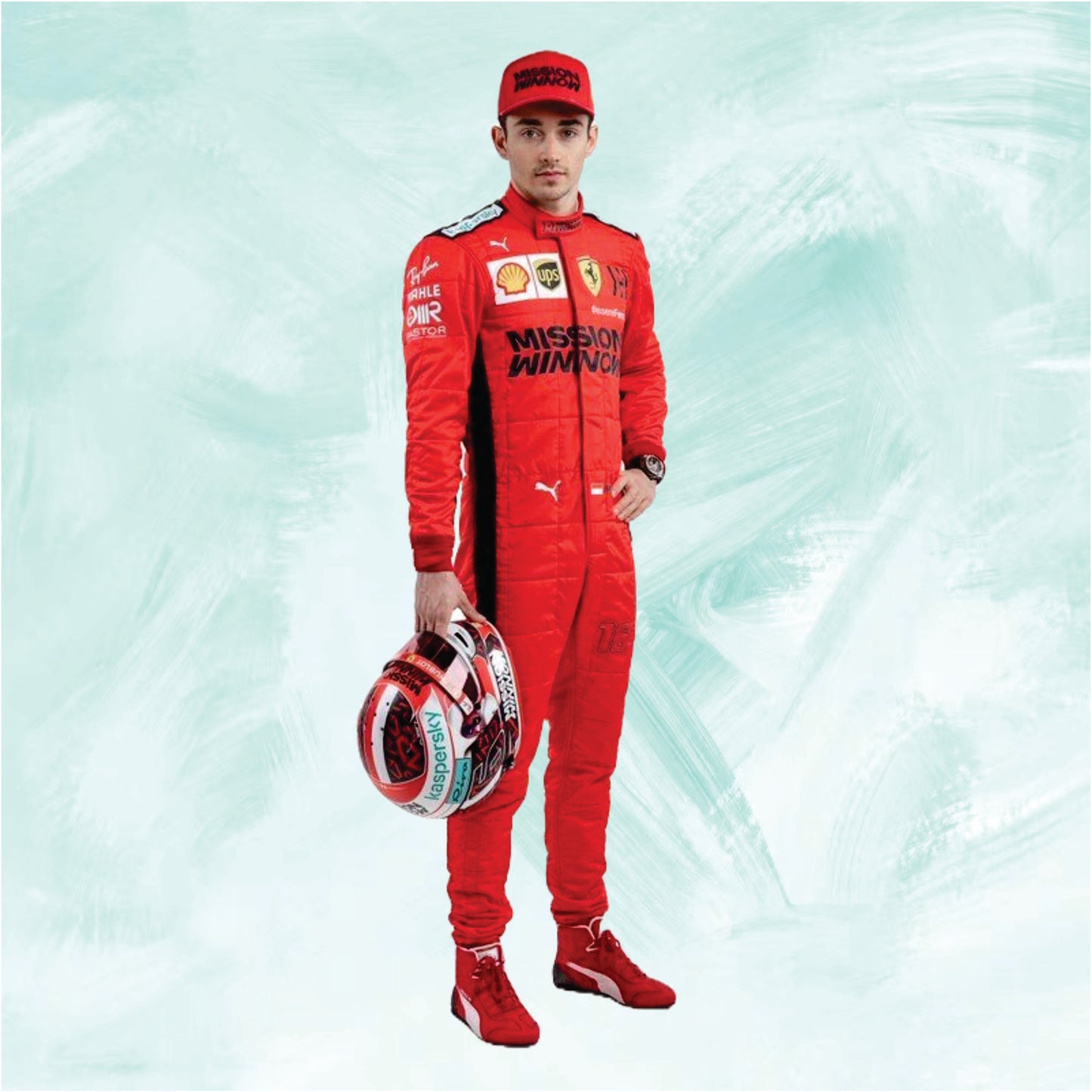 Charles Leclerc 2020 F1 Racing Suit Mission Winnow Scuderia Ferrari