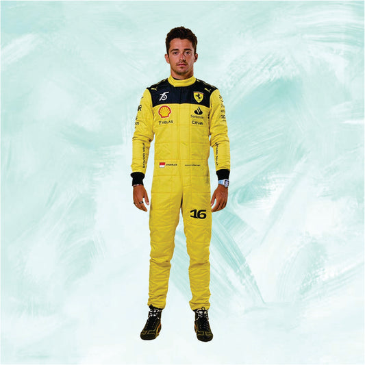 Charles Leclerc 2022 Formula 1 Ferrari's 75th Anniversary Replica Team Racing Suit