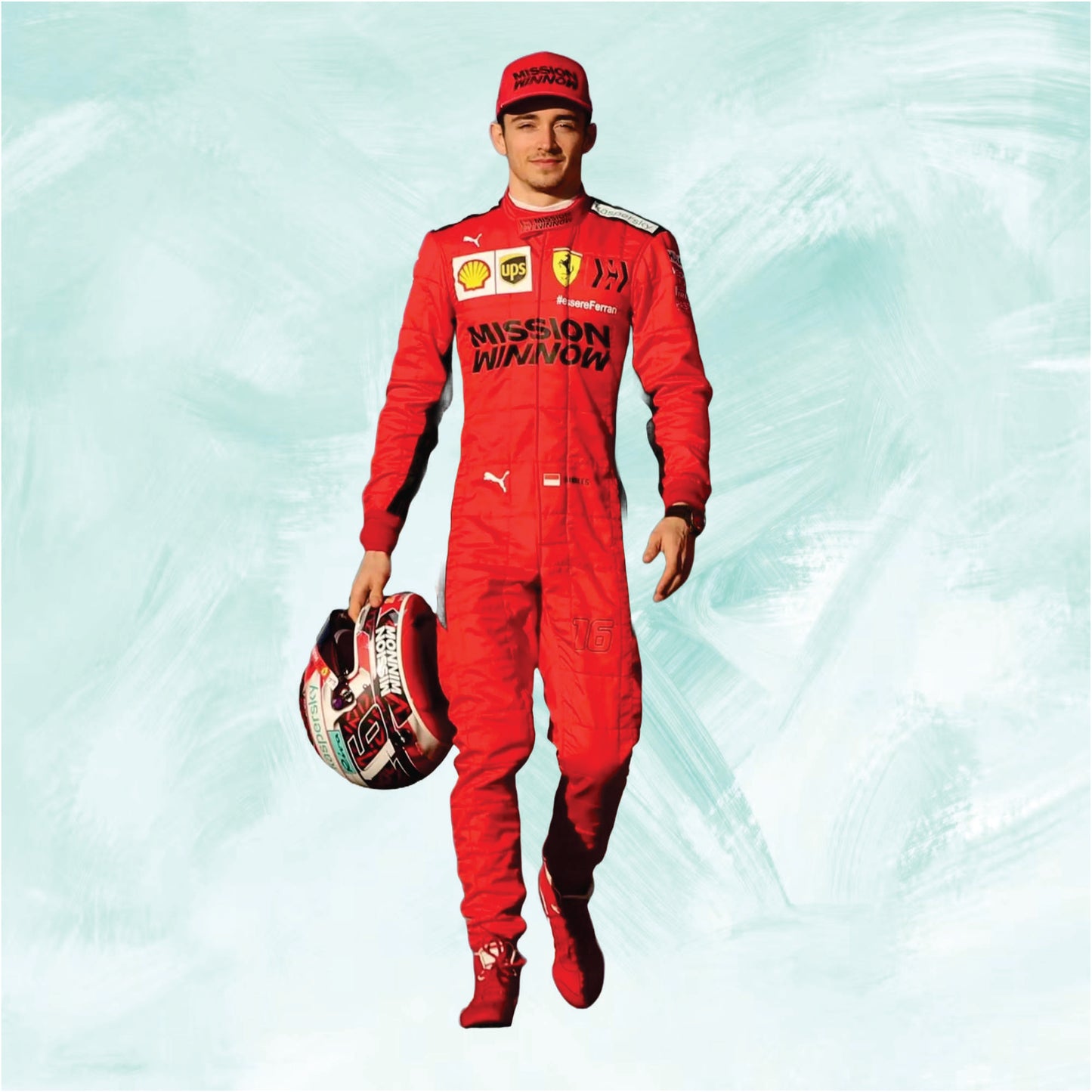 Charles Leclerc 2020 F1 Racing Suit Mission Winnow Scuderia Ferrari