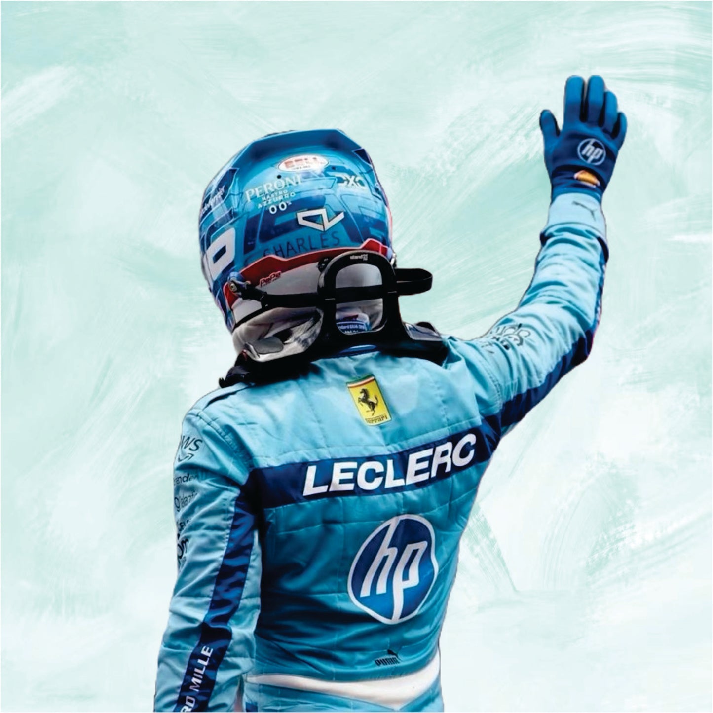 Charles Leclerc 2024 Miami Grand Prix F1 Racing Suit Team Ferrari