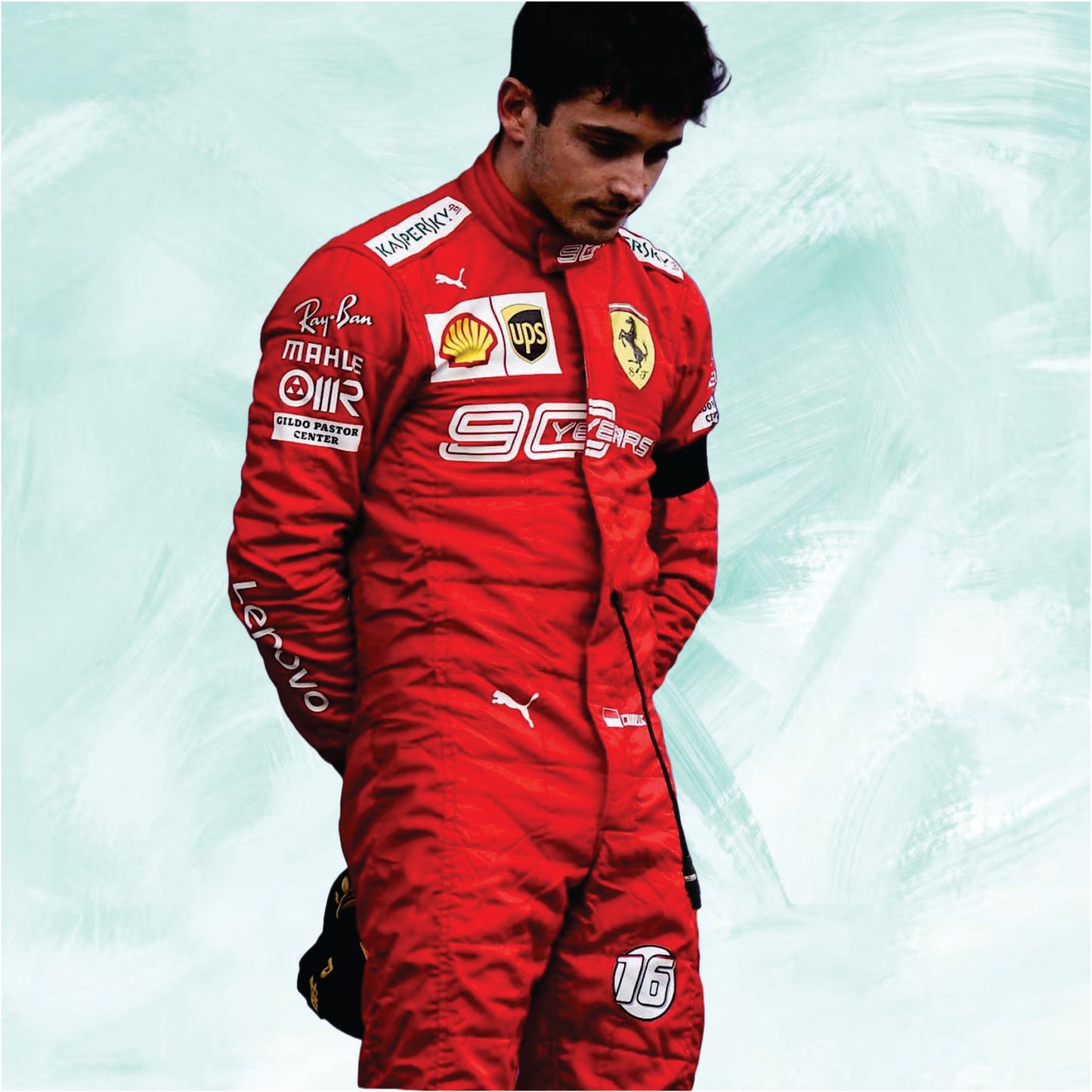 Charles Leclerc 2019 Scuderia Ferrari 90 Years REPLICA Suit
