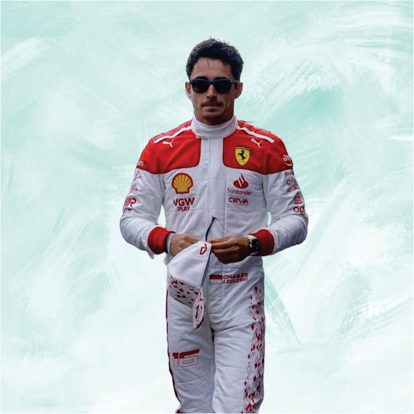Charles Leclerc 2023 Monaco GP Formula 1 Scuderia Ferrari Replica Race Suit