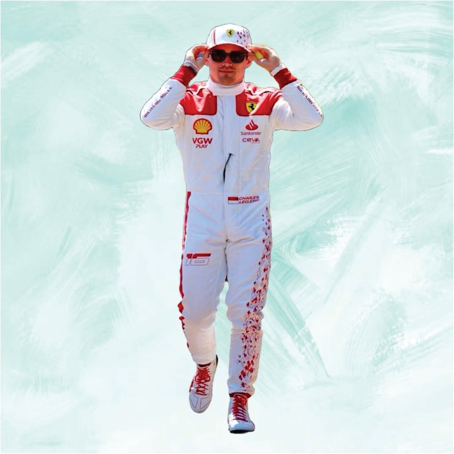 Charles Leclerc 2023 Monaco GP Formula 1 Scuderia Ferrari Replica Race Suit