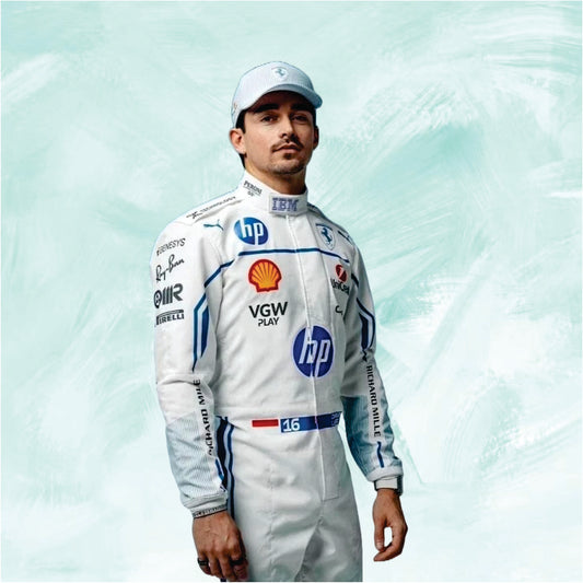 Charles Leclerc 2025 F1 Monaco GP Race Suit Scuderia Ferrari