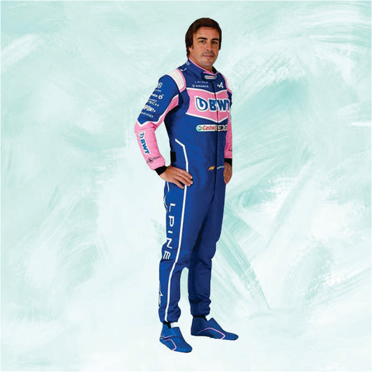 Fernando Alonso 2022 BWT Alpine f1 race suit