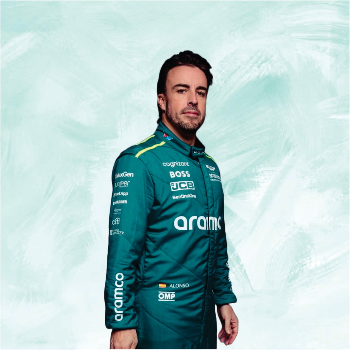Fernando Alonso 2024 Aston Martin f1 race suit