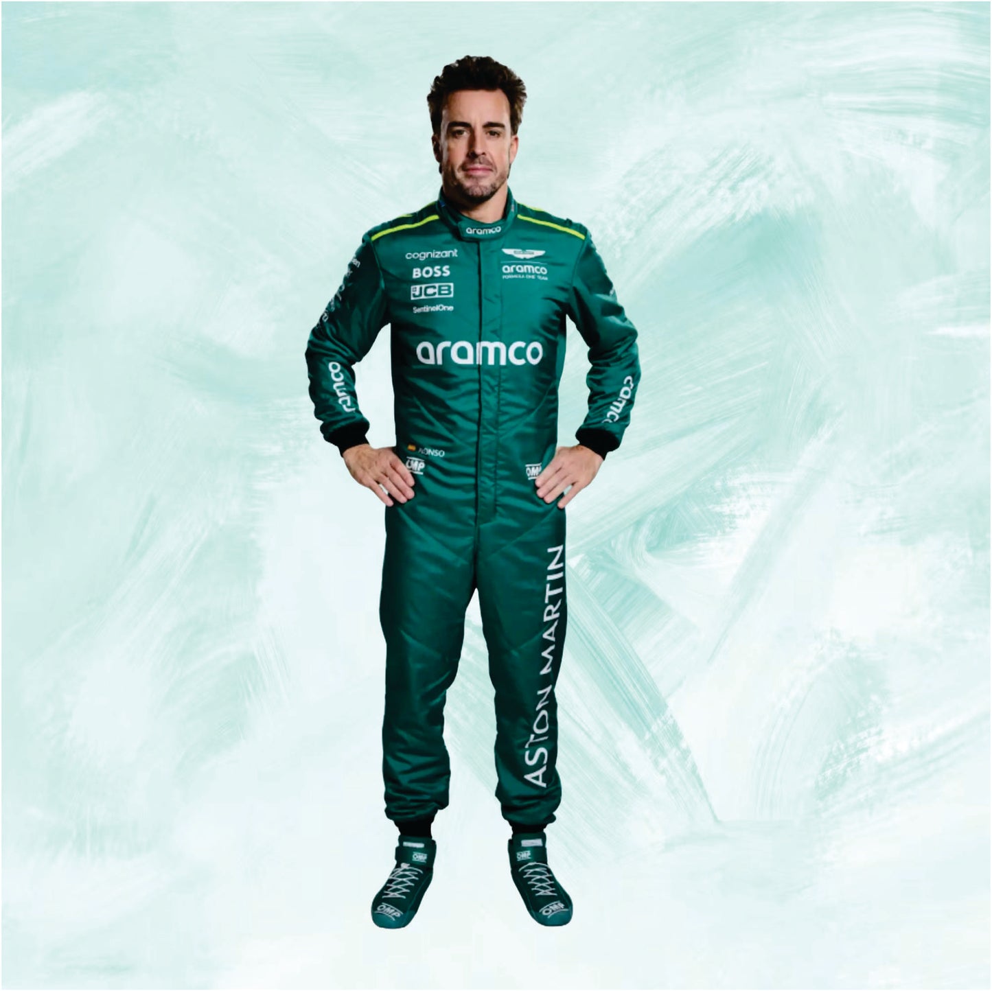 Fernando Alonso 2024 Aston Martin f1 race suit