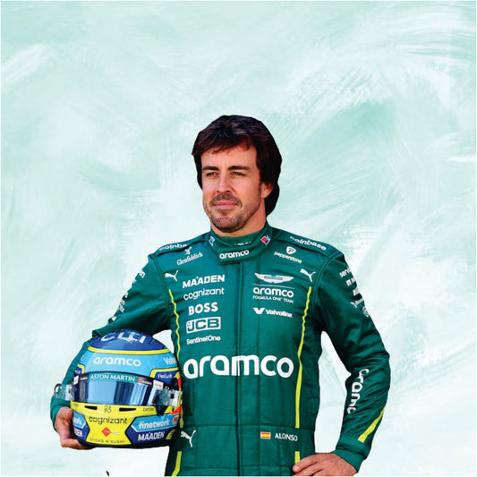 Fernando Alonso 2025 Aston Martin f1 race suit